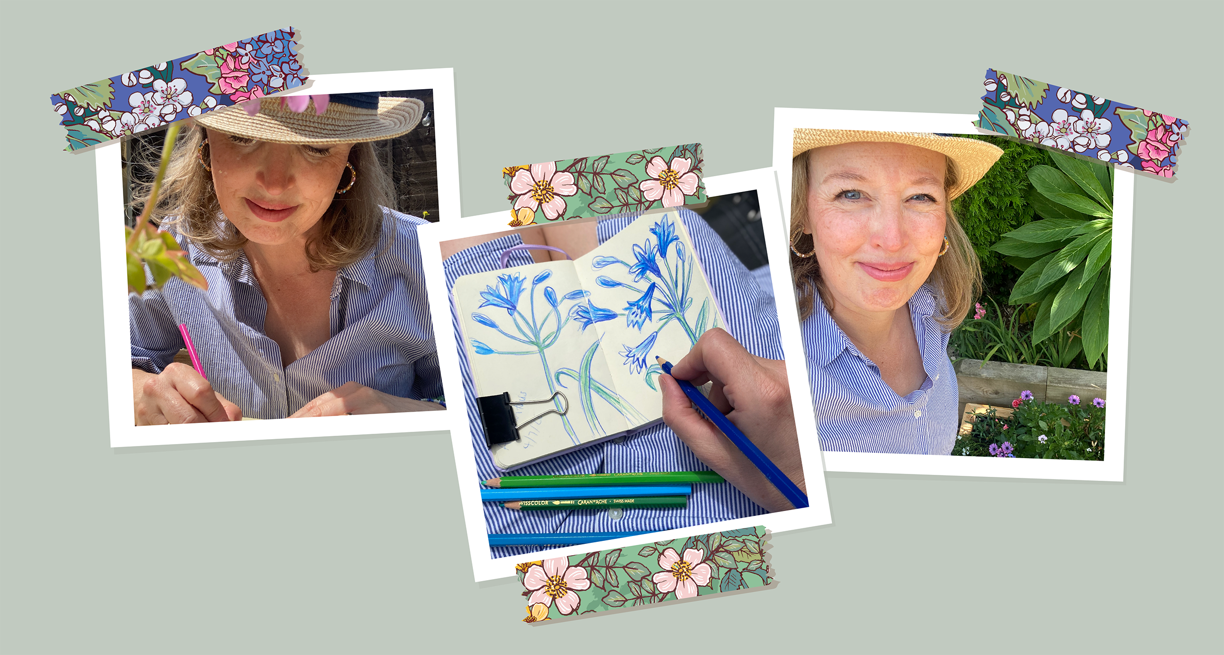 Step into the garden and let's sketch some flowers together...
