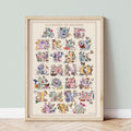 Alphabet of Nature Large Poster A2 size
