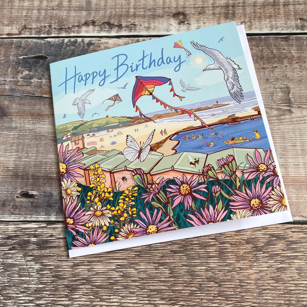 Coastal Birthday Card Set of 3 British Seaside Designs