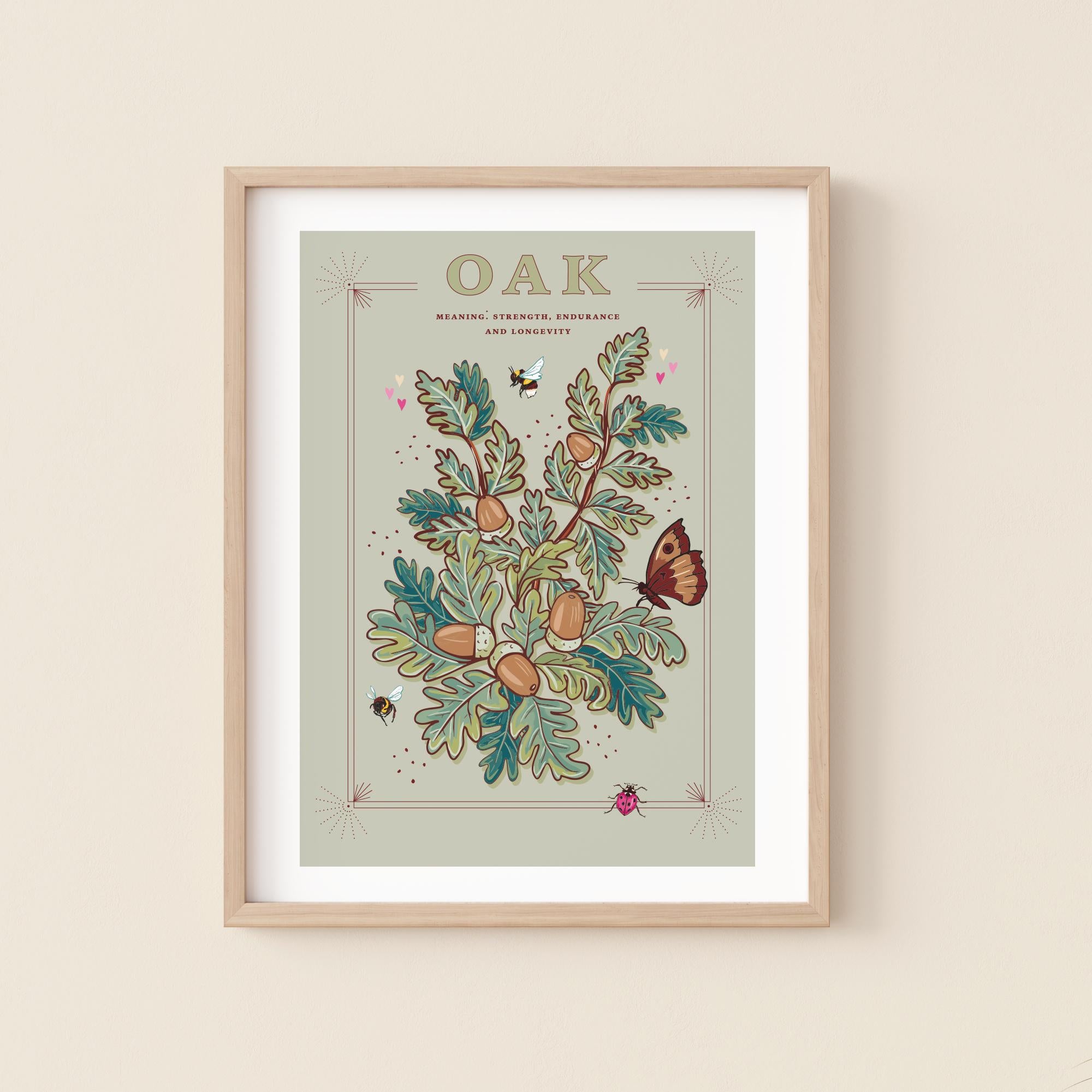Oak Tree Wall Art Print