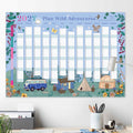 2027 Wall Planner, Year to View Wild Adventures Wall Calendar