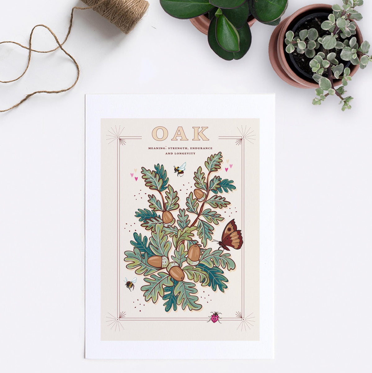Oak Tree Wall Art Print