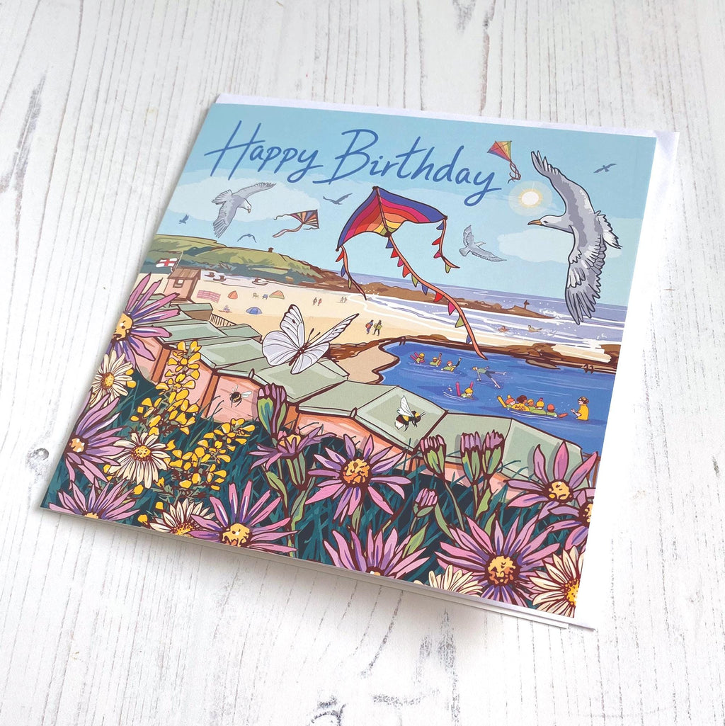 Coastal Birthday Card Set of 3 British Seaside Designs