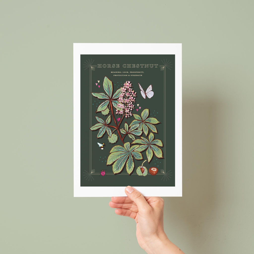 Horse Chestnut Tree Wall Art Print