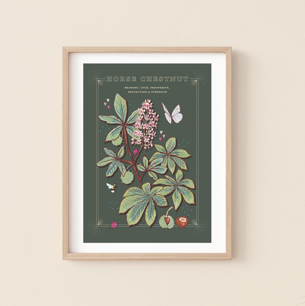 Horse Chestnut Tree Wall Art Print