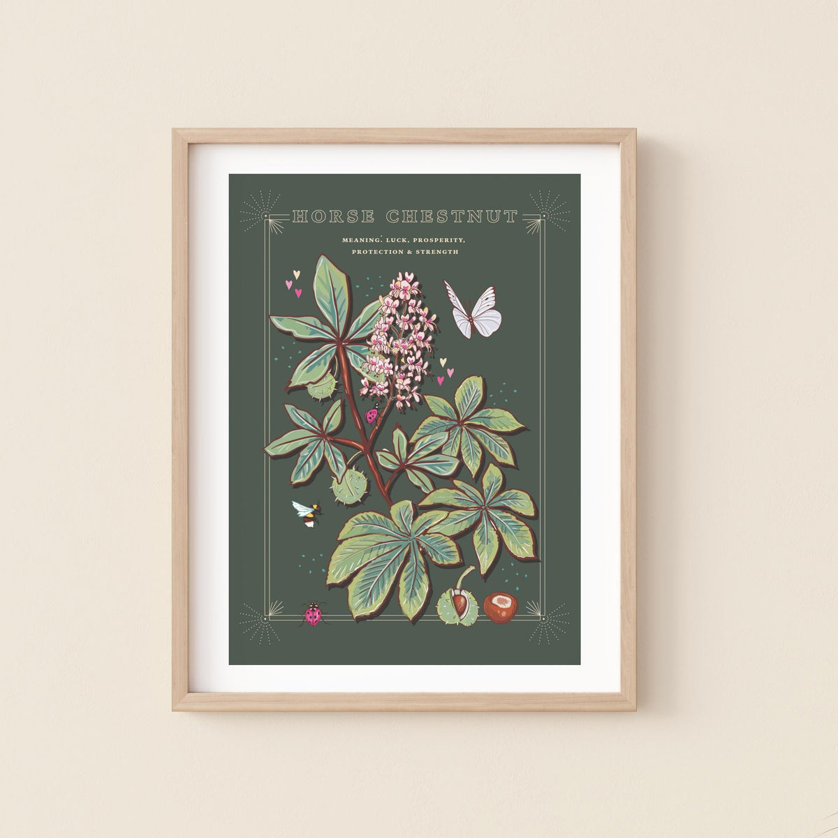 Horse Chestnut Tree Wall Art Print