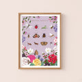 British Insects Nature Guide Wall Art Print
