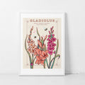 Gladiolus August Birth Flower Wall Art Print