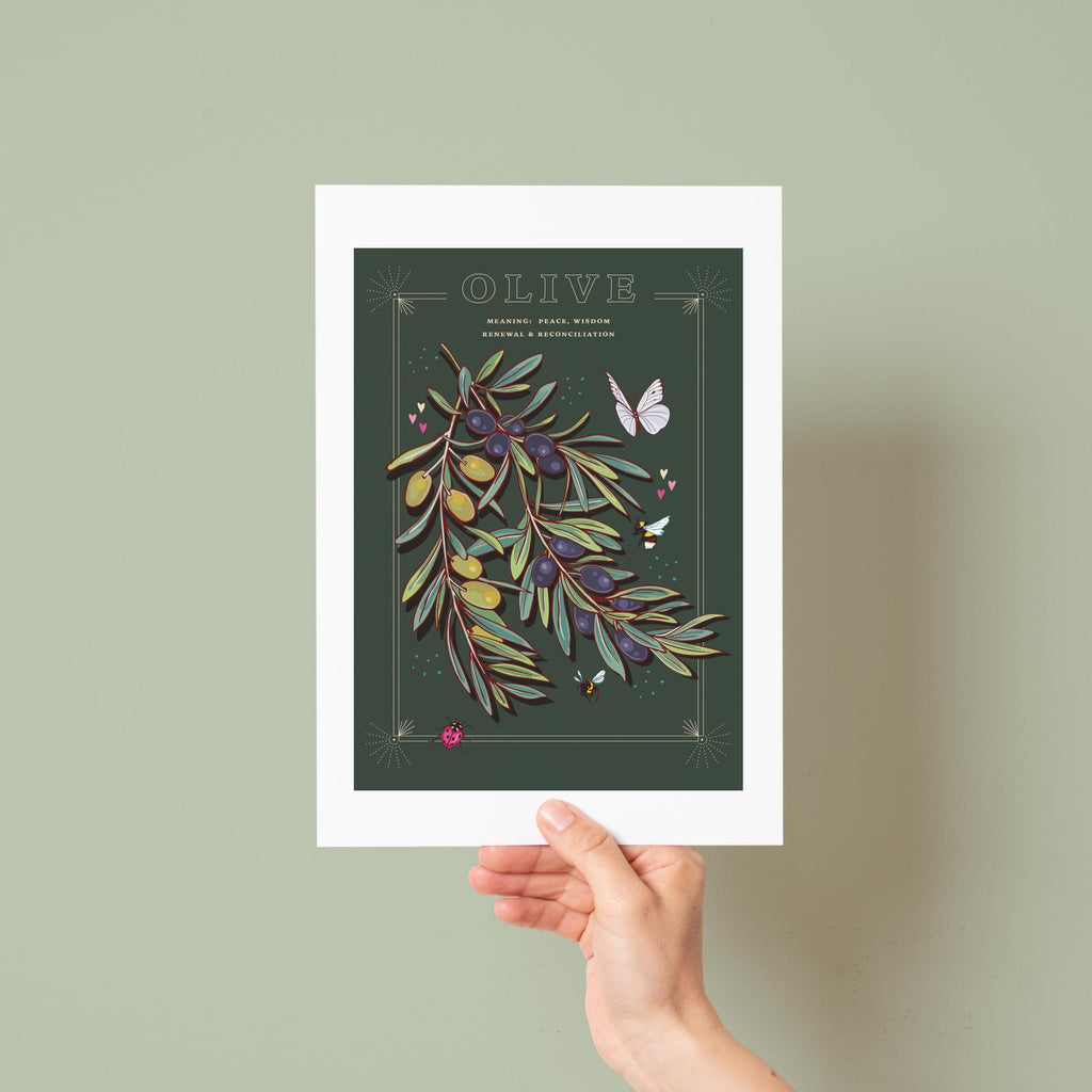 Olive Branch Wall Art Print, Peace Offering Gift