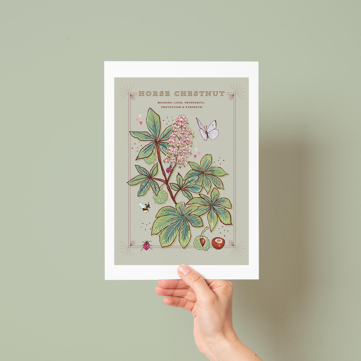 Horse Chestnut Tree Wall Art Print