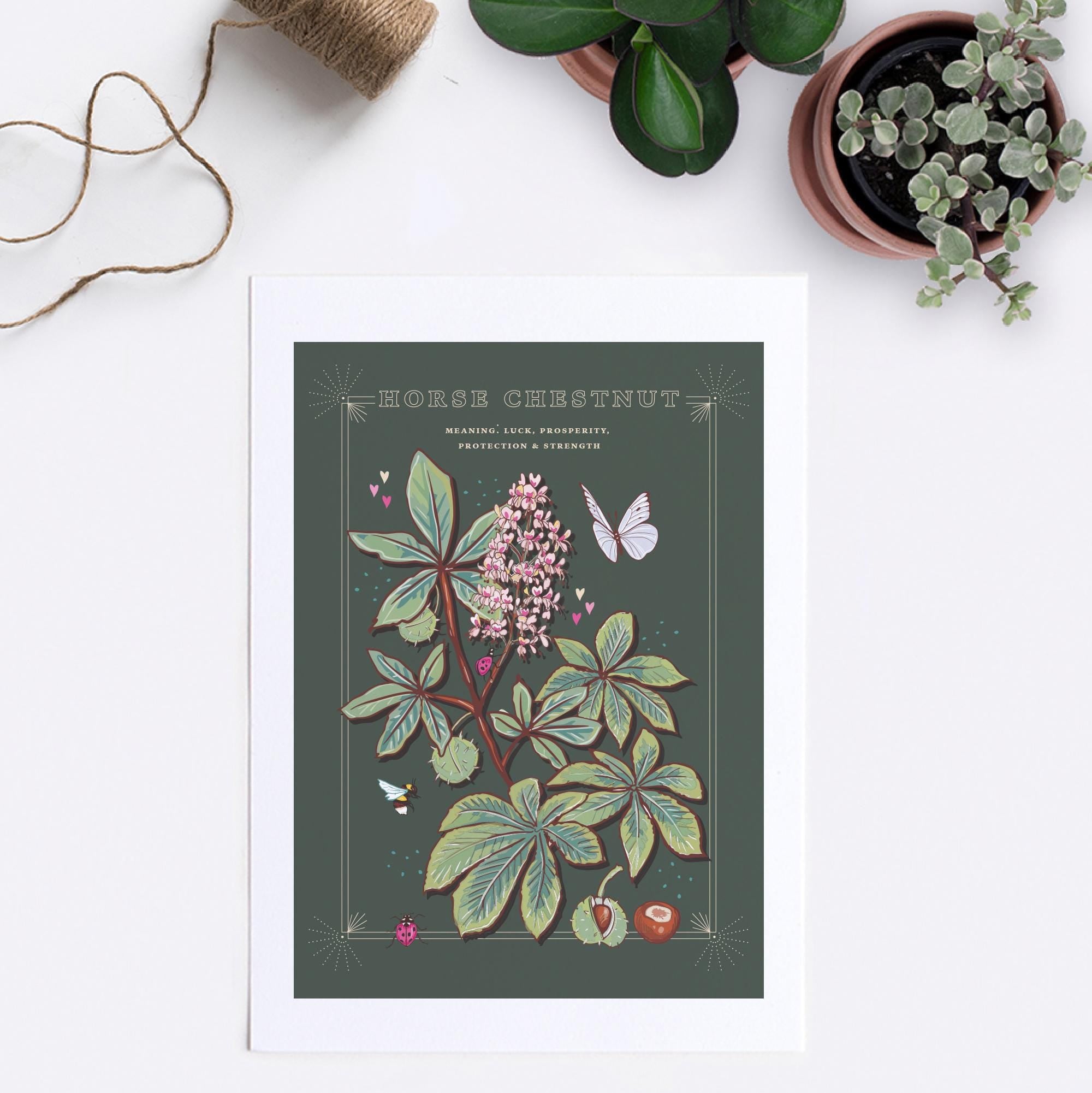 Horse Chestnut Tree Wall Art Print