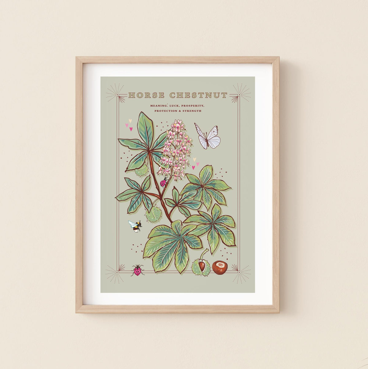 Horse Chestnut Tree Wall Art Print