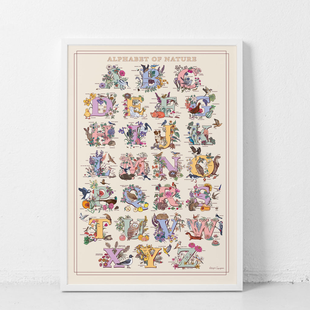 Alphabet of Nature Large Poster A2 size