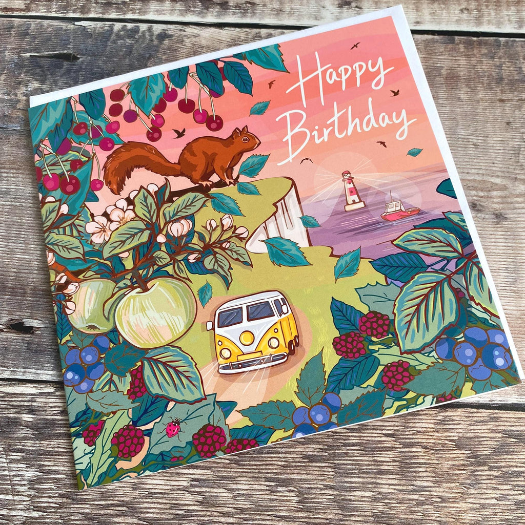 Coastal Birthday Card Set of 3 British Seaside Designs