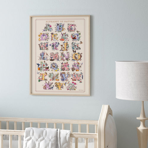 Alphabet of Nature Large Poster A2 size