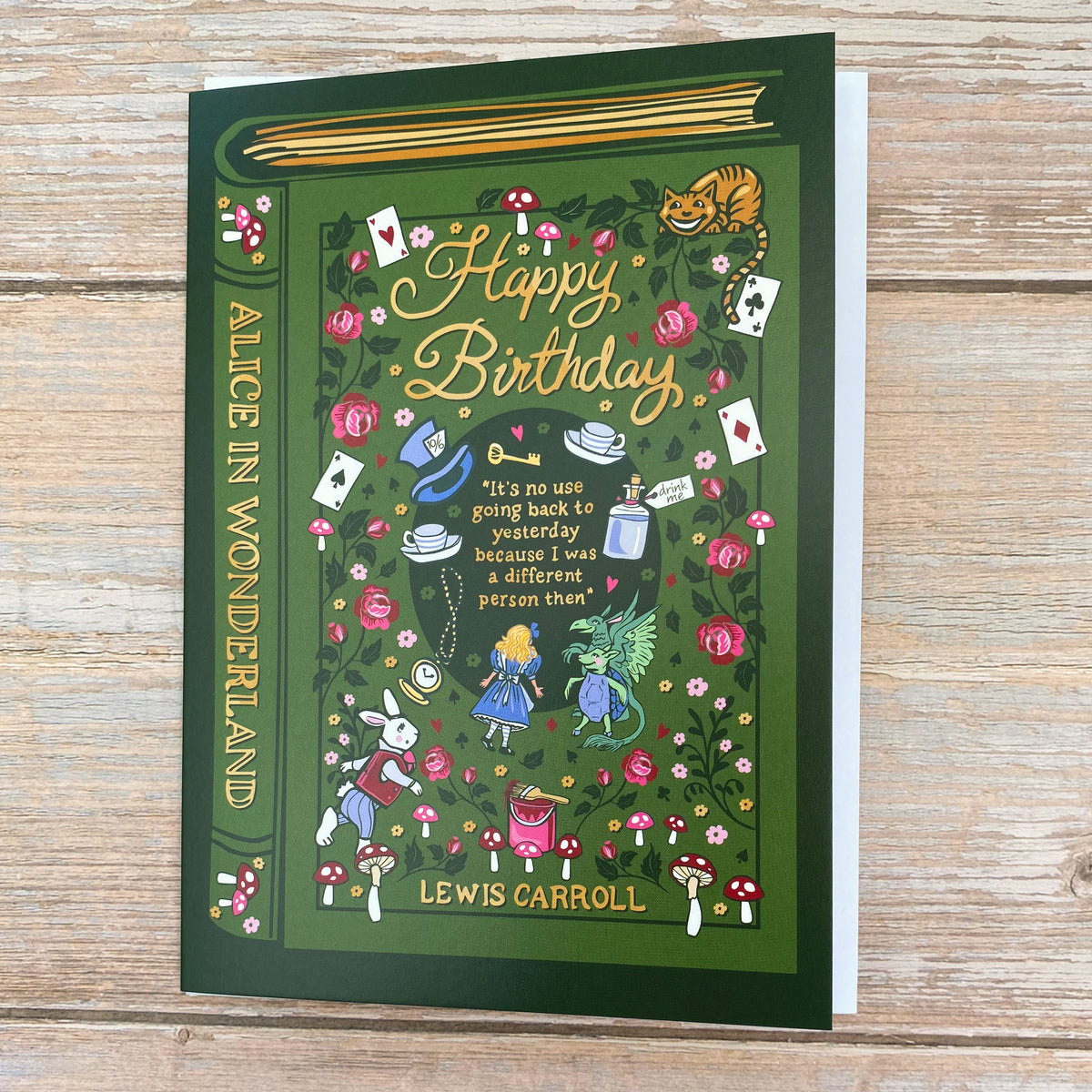 Birthday Card for a Literature Lover - Alice In Wonderland by Lewis Carroll