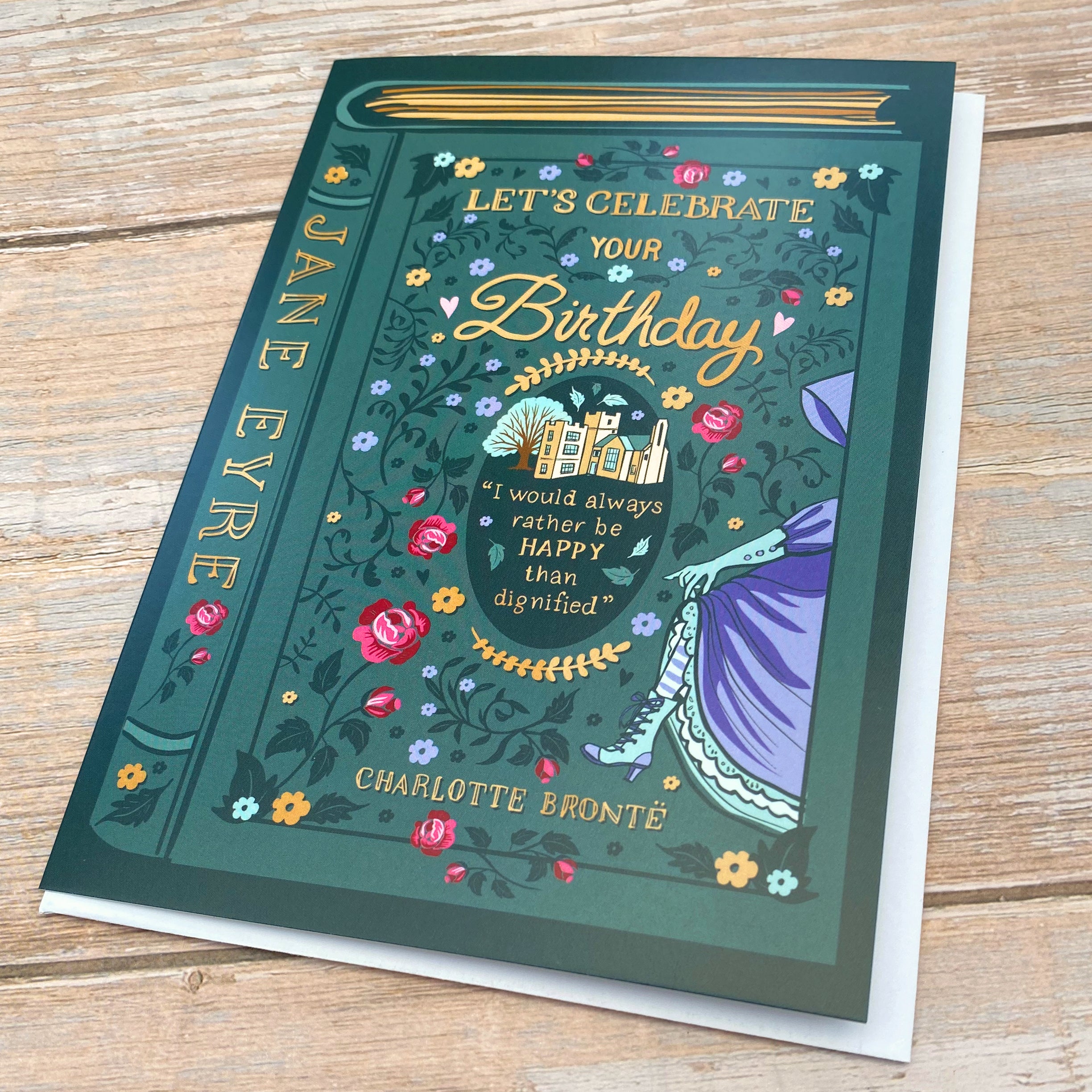 Birthday Card for a Literature Lover - Jane Eyre by Charlotte Bronte