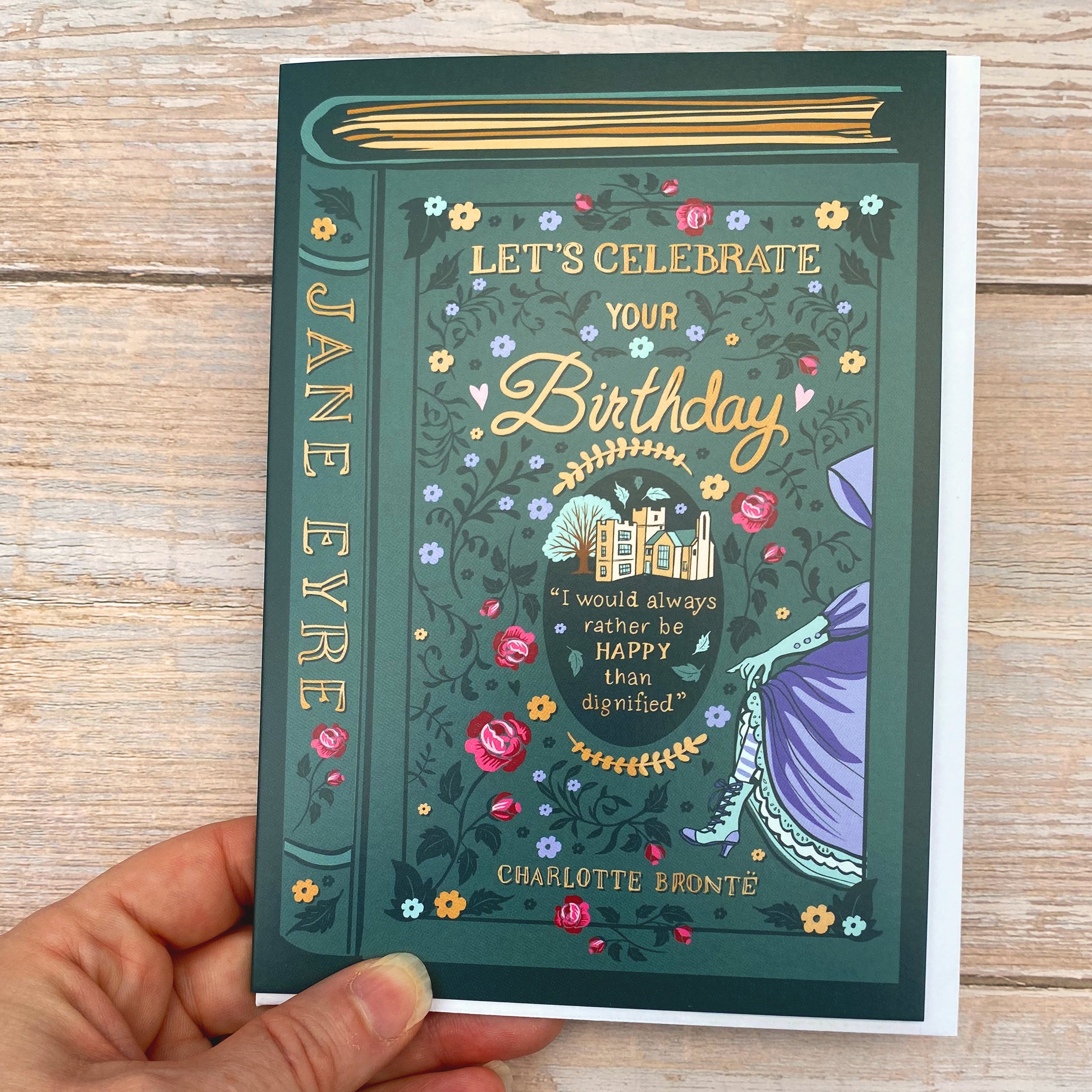 Birthday Card for a Literature Lover - Jane Eyre by Charlotte Bronte