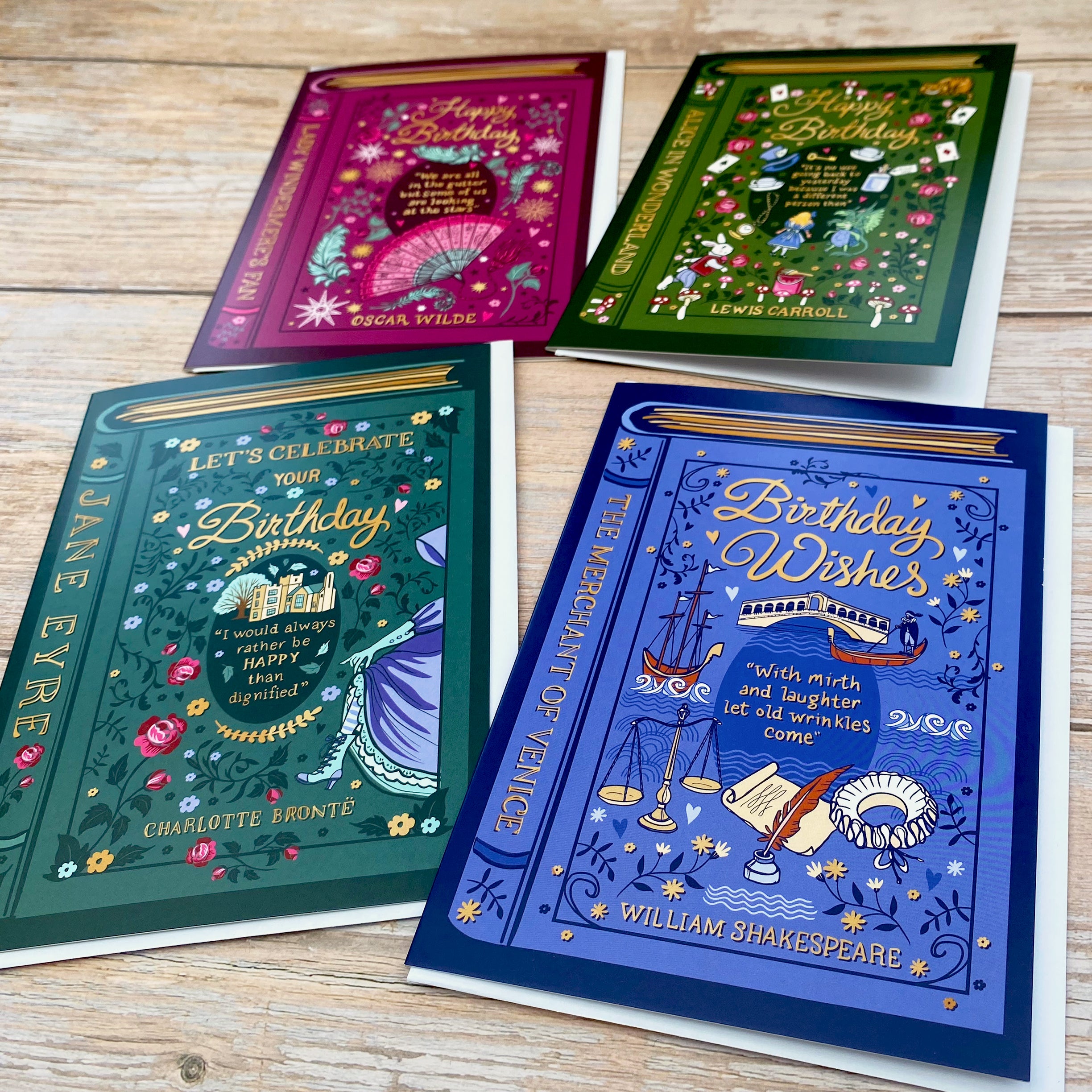 Birthday Card for a Literature Lover - Alice In Wonderland by Lewis Carroll