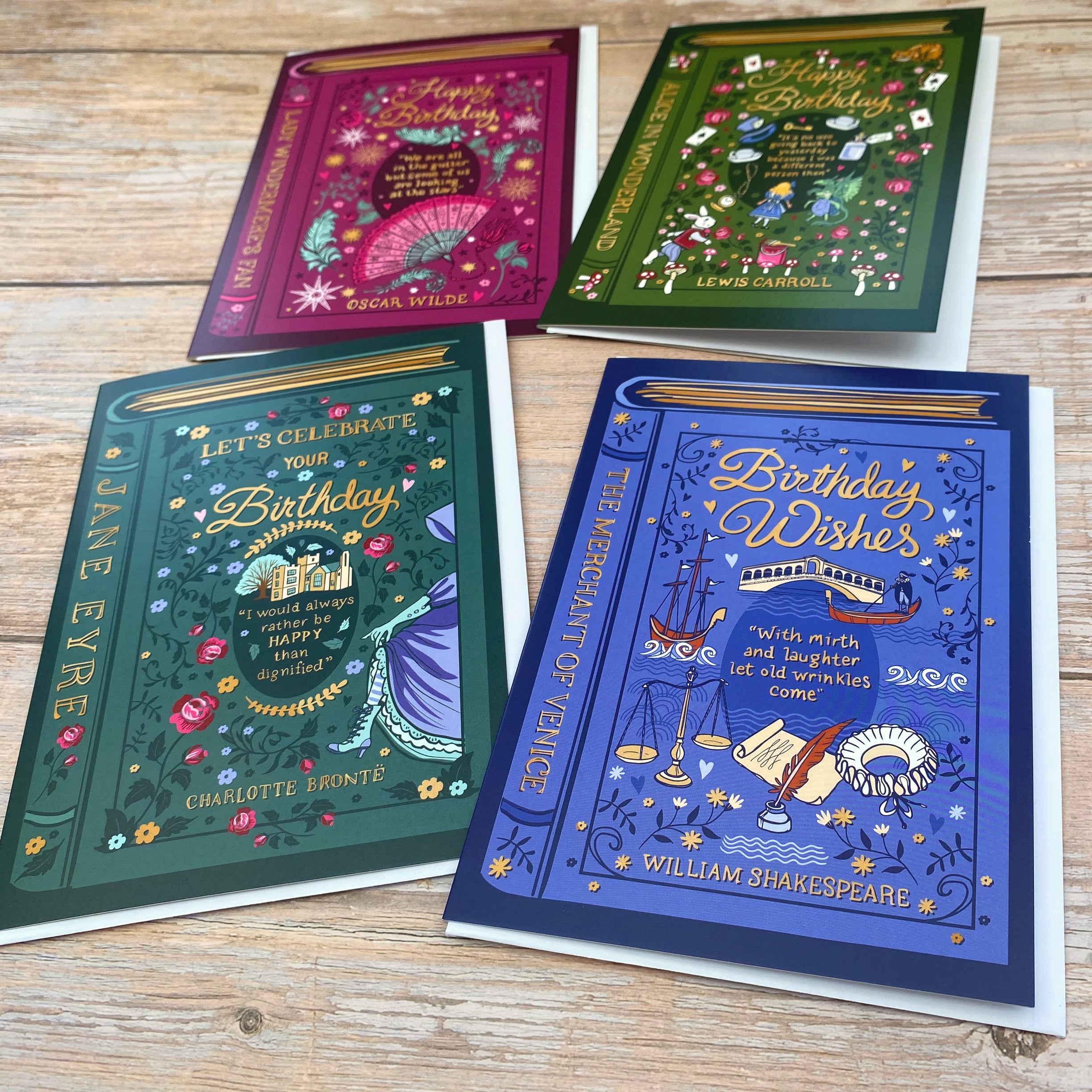 Birthday Card for a Literature Lover - Alice In Wonderland by Lewis Carroll
