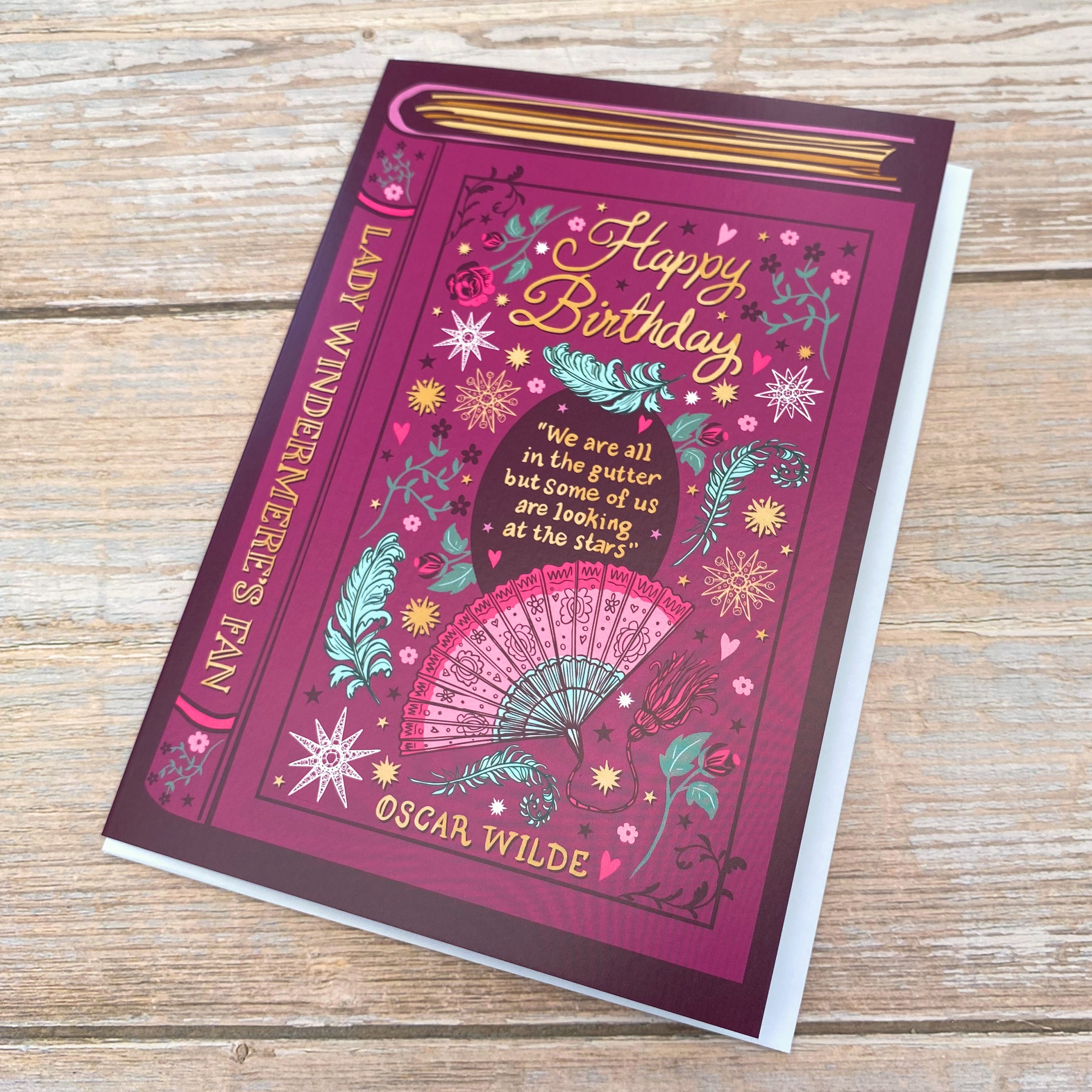 Birthday Card for a Literature Lover - Lady Windermere’s Fan by Oscar Wilde