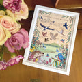 Somerset Levels Wildlife Nature Guide Wall Art Print