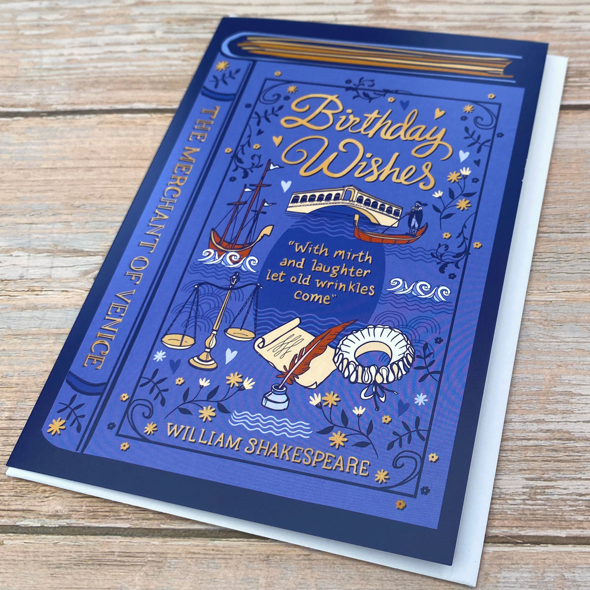 Birthday Card for a Literature Lover - The Merchant of Venice by William Shakespeare