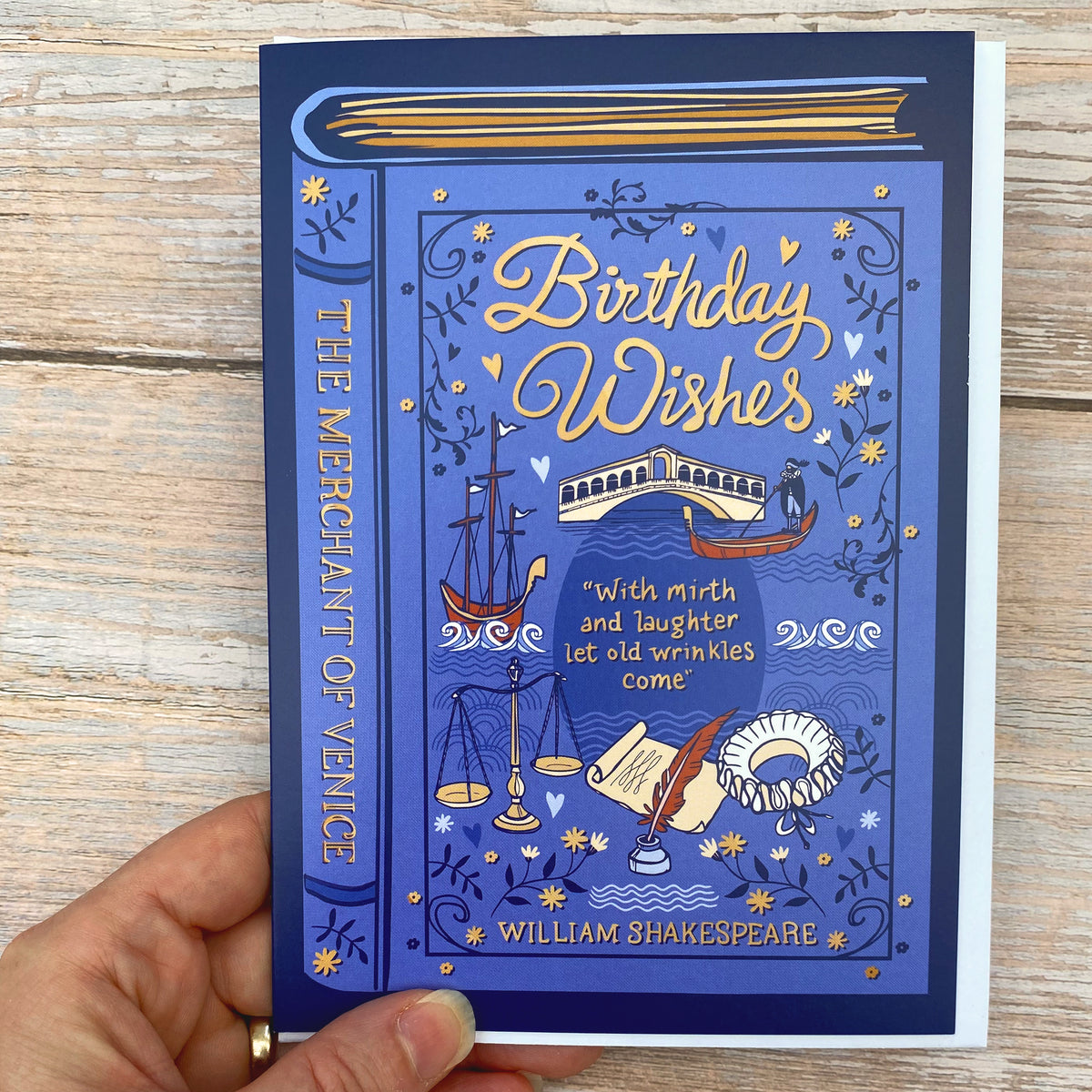 Birthday Card for a Literature Lover - The Merchant of Venice by William Shakespeare