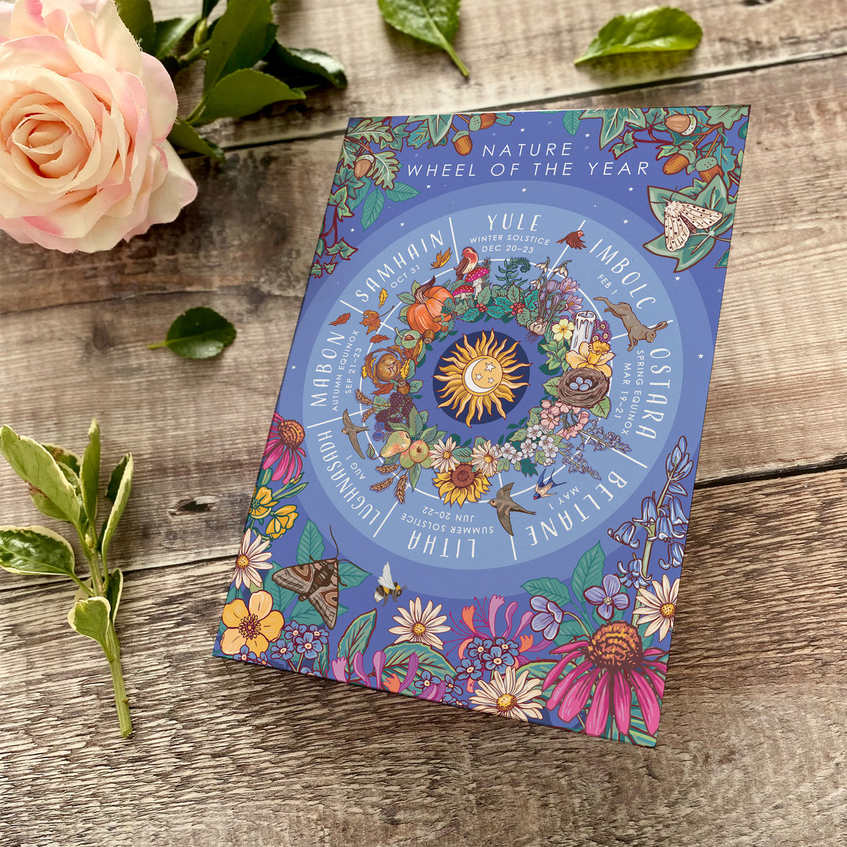 Nature Guide Art Card Set: Wheel of the Year, Baby Animals, Tea Plants