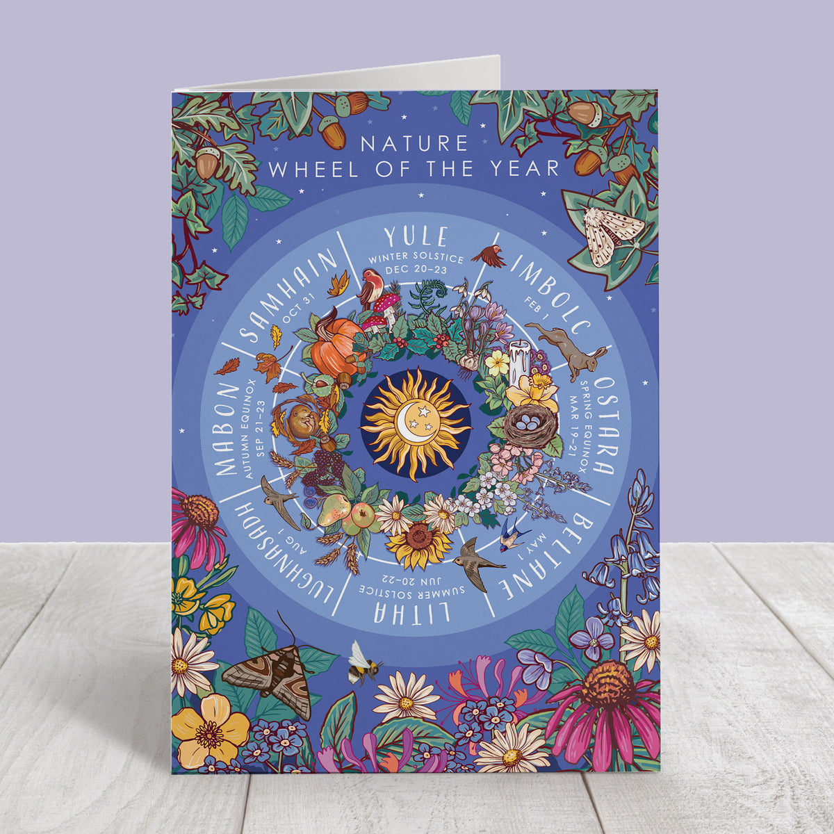 Nature Guide Art Card Set: Wheel of the Year, Baby Animals, Tea Plants