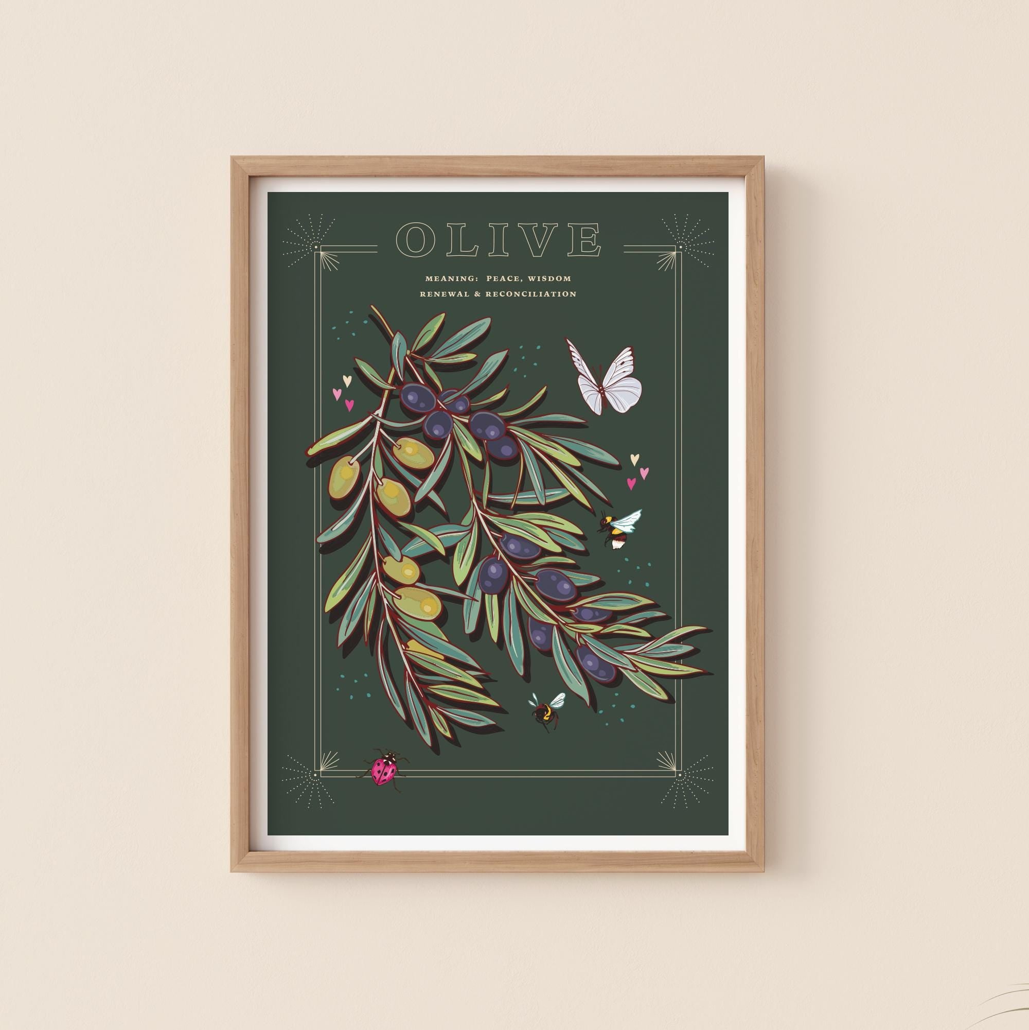 Olive Branch Wall Art Print, Peace Offering Gift