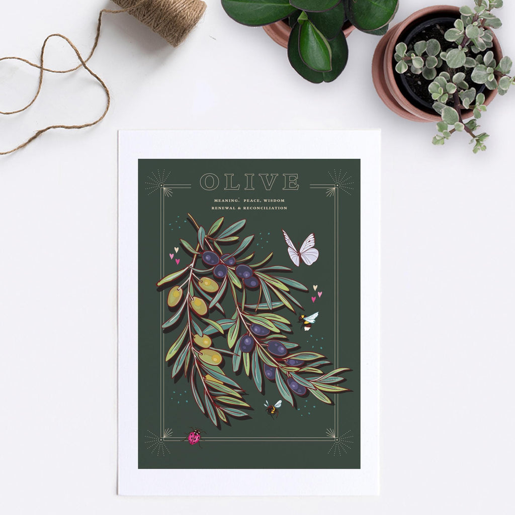 Olive Branch Wall Art Print, Peace Offering Gift