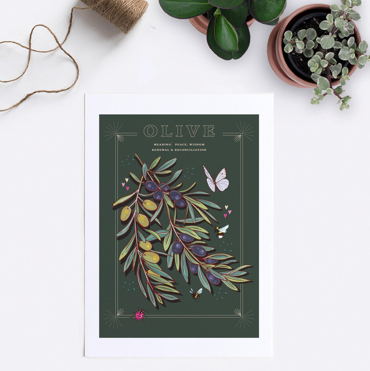 Olive Branch Wall Art Print, Peace Offering Gift