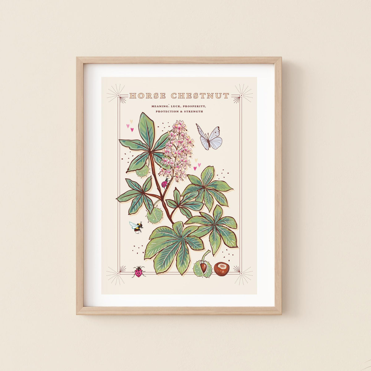 Horse Chestnut Tree Wall Art Print