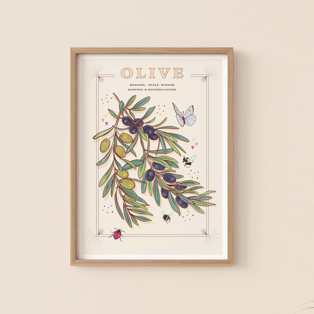 Olive Branch Wall Art Print, Peace Offering Gift