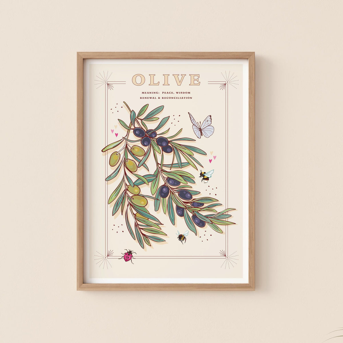 Olive Branch Wall Art Print, Peace Offering Gift