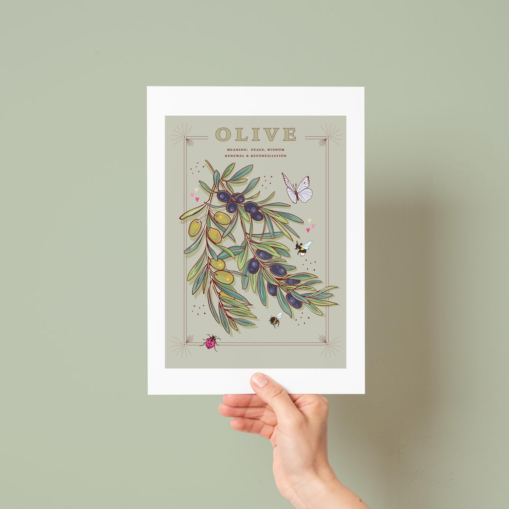 Olive Branch Wall Art Print, Peace Offering Gift
