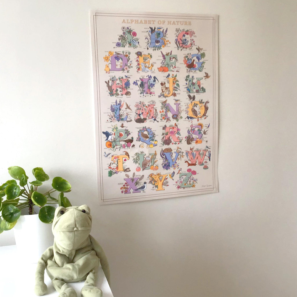 Alphabet of Nature Large Poster A2 size
